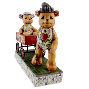 Jim Shore 6.25 In Pull Me Now And I'll Pull You Family Bears Figurines - 1 of 3