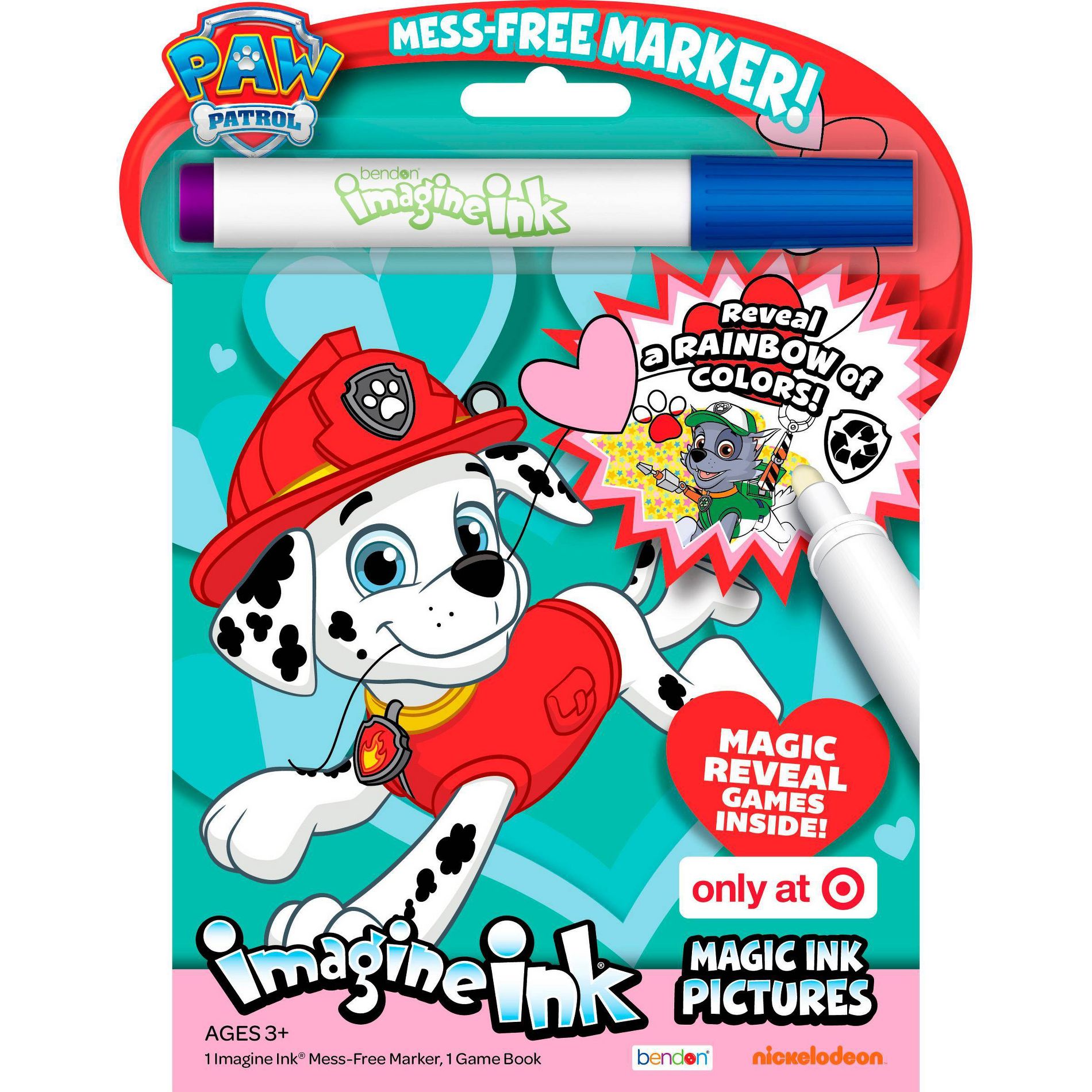 PAW Patrol Valentine's Day Imagine Ink Book
