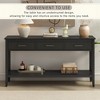KIGFTSOD Contemporary 3-Drawer Console Table with 1 Shelf, Entrance Table for Entryway, Hallway, Living Room, Foyer, Corridor - 3 of 4