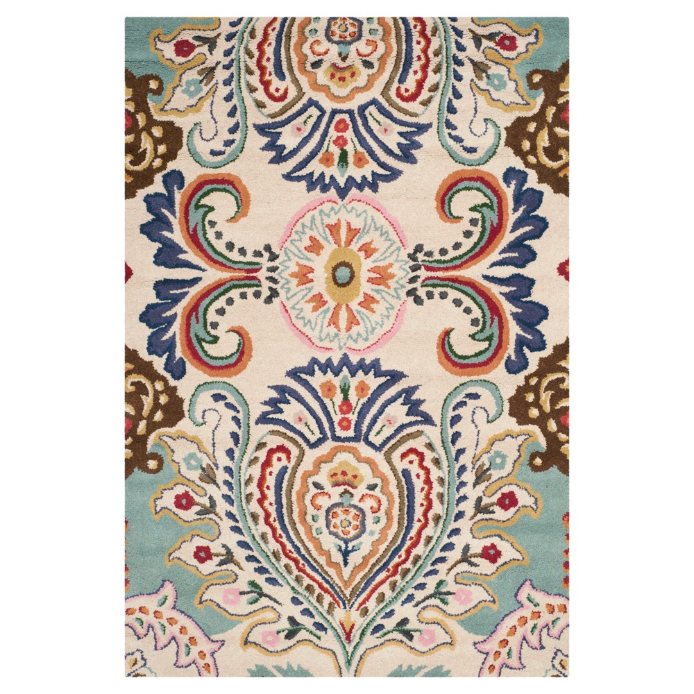 Harvey Area Rug - Ivory/Blue (5'x8') - Safavieh