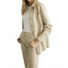 Women's Button Down Faux Leather Shacket - ENDLESS BLU. - 2 of 3