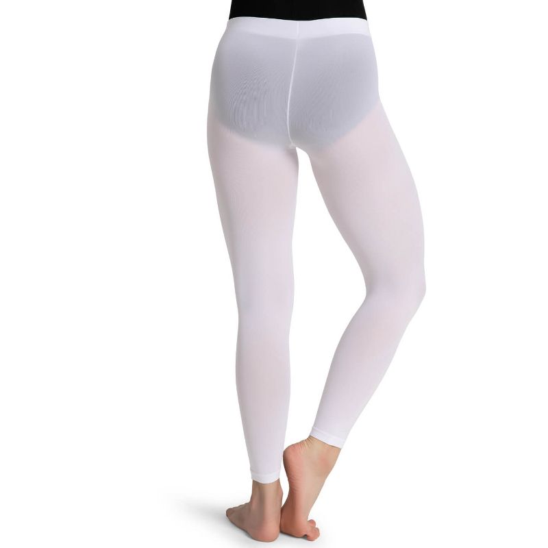 Capezio Women's Footless Tight w Self Knit Waist Band, 3 of 5
