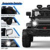 Jojoka 12V Ride on Truck Car for Kids, Battery Powered Electric Toys Vehicles with Remote Control, Spring Suspension, Lights, Bluetooth, 2 Speeds - 3 of 4