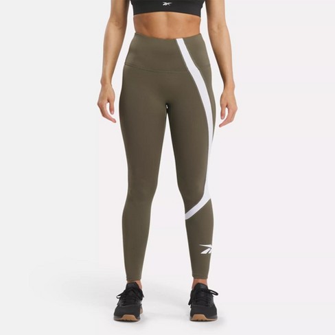 Reebok Workout Ready Vector Leggings Xl Army Green : Target