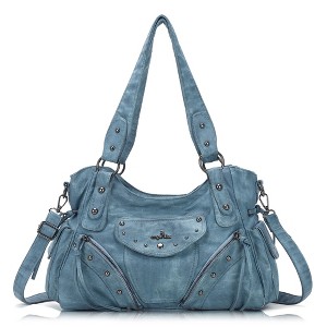 Generic Hobo Bag for Women Retro Leather Purses and Handbags Roomy Soft Ladies Satchel Bags - 1 of 4