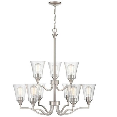 Millennium Lighting Caily 9 - Light Chandelier in  Brushed Nickel