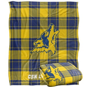College Of Southern Nevada Campus Plaid Spirit Silky Touch Super Soft Throw Blanket 50x60 - 1 of 4
