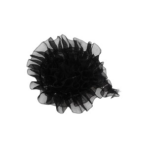 Unique Bargains Ribbon with Lace Trim & Crinkle Satin Polyester 35.83"x0.98" 1 Pc - 1 of 3