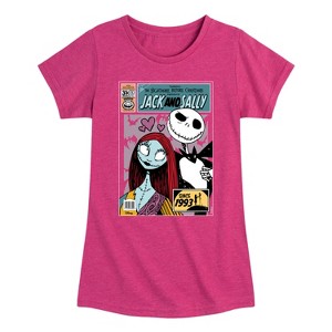 Girls' - Disney - The Nightmare Before Christmas Fitted Short Sleeve Graphic T-Shirt - 1 of 4