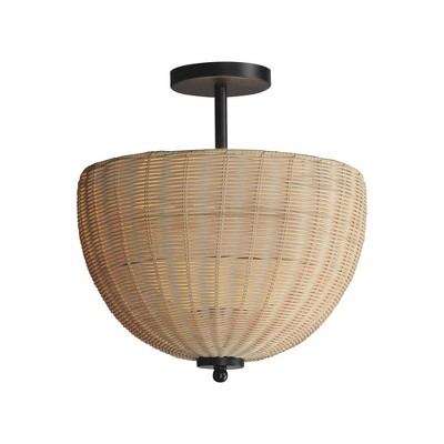 Maxim Lighting Maldives 2 - Light Semi-Flush Mount in  Black