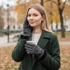 Canada Weather Gear Women's Winter Gloves – Touchscreen Warm Insulated Snow Gloves with Faux Fur Cuff - 3 of 4