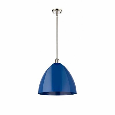 Plymouth Dome - 1 Light Stem Hung Pendant In Industrial Style-16.75 Inches Tall and 16 Inches Wide