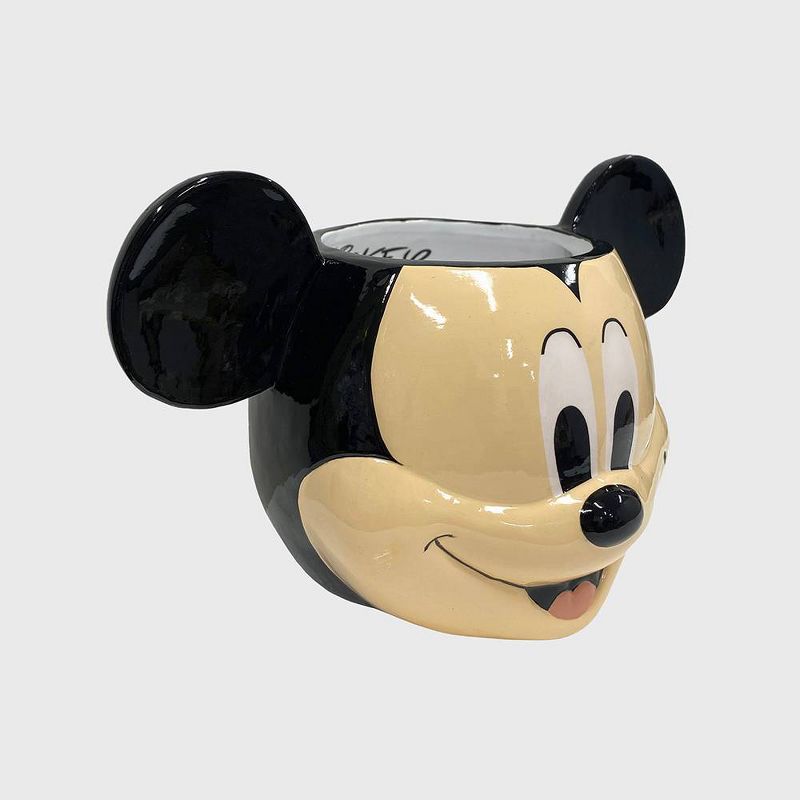 Disney Mickey Mouse &#38; Friends Mickey Mouse Bust Ceramic Indoor Outdoor Planter Pot Black White &#38; Red 5.25&#34;x8.07&#34;x5&#34;, 3 of 6