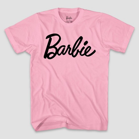 Men's Barbie Logo Short Sleeve Graphic T-Shirt - Pink S