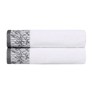Charming Floral Accent Cotton Towel Set by Blue Nile Mills - 1 of 4