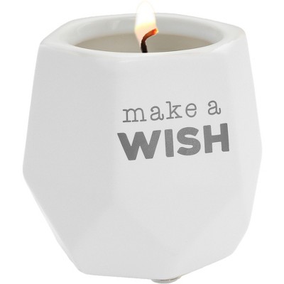 Pavilion Gift Company - Make a Wish - 8 oz - 100% Soy Wax Candle Scent: Tranquility - Flame Candles