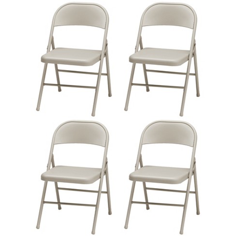 Meco Sudden Comfort All Steel Folding Chair Set With Steel Frame