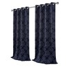 Kate Aurora 2 Pack Delaney Room Darkening Damask Print Grommet Curtain - 3 of 4