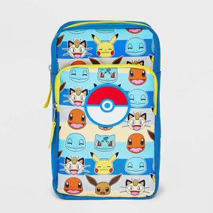 Kids' Pokemon Crossbody Bag Sling Pack Pokeball - Blue - 1 of 4