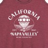 Women's - Instant Message - California Napa Valley Hot Air Balloon Graphic Racerback Tank - 2 of 4