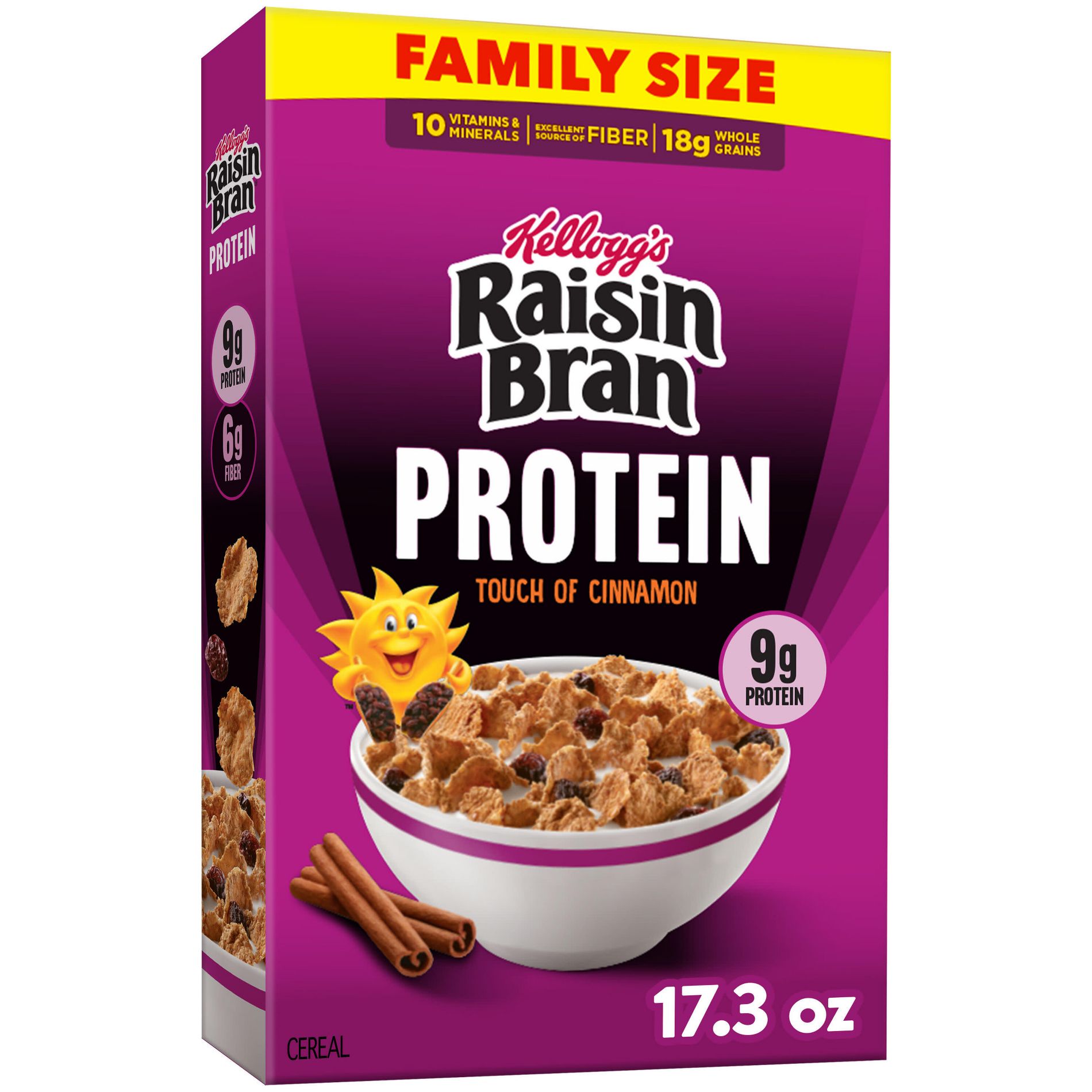 Kellogg's Raisin Bran Protein Breakfast Cereal - 17.3oz