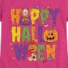 Girls' - Garfield - Happy Halloween Icons Fitted Short Sleeve Graphic T-Shirt - 2 of 4