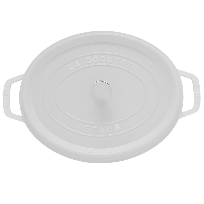 STAUB Cast Iron Oval Cocotte, Dutch Oven, 5.75-quart, serves 5-6, Made in France, 2 of 5