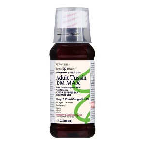 Foster & Thrive Adult Tussin DM Liquid Sugar-Free 4 Oz - 1 of 4