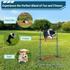 Dog Agility Equipment, 87 PCS Dog Training Obstacle Course Set - with Tunnel 2 Hurdles 8 Weave Poles Jump Ring Pause Box Toy Balls Storage Bag - 3 of 4