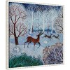 Amanti Art 22"x22" Deer and Doves by Lisa Graa Jensen Framed Canvas Wall Art Print - 2 of 4