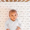 The Peanutshell Celestial Stars and Pink Elephant Fitted Crib Sheets for Girls, 6-Pack Set  | Grey, Pink - 4 of 4