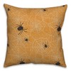 Creative Products Orange Spider Web Pattern 16 x 16 Spun Poly Pillow - image 2 of 3