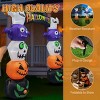 Syemin Decorative Holiday Scene Props Halloween Inflatables Pumpkin Archway Decoration, Giant Yard Arch Decorations, Multicolored, 92.52"*30"*98.4" - 4 of 4