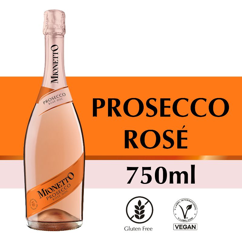 Mionetto Prosecco Ros&#233; Wine - 750ml Bottle, 1 of 9