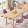 Tribesigns Farmhouse 63 Inches Wood Kitchen Dining Table Wood for 6 - 2 of 4