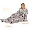 Catalonia Women Men Funny Printed Wearable Blanket Long Robe, Soft Fleece Mink Micro Plush Wrap Snuggie Blanket for Adult, Cozy Gift for Woman Man - 3 of 4