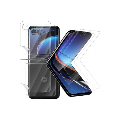 SaharaCase Full Body Flexon Film Screen Protector for Motorola Razr+ 2023 2 Pack Clear (ZD00118)