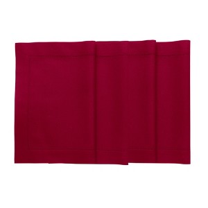 Solino Home Cotton and Linen Hemstitch Placemats - 1 of 4