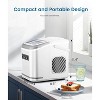 ZAFRO Ice Makers Countertop, Portable Ice Machine with Carry Handle, 26.5lbs/24Hrs, 6Mins/9 Ice Cubes, Self-Cleaning Countertop Ice Maker (White) - 3 of 4