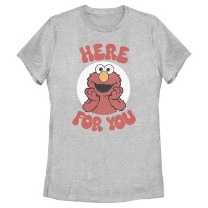 Women's Sesame Street Elmo Here For You T-Shirt - 1 of 4