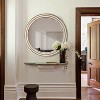 Vynxaria 23.62 inches Wood Round Decorative Mirrors for Wall Decor, Rustic Circle Mirror for Bedroom, Bathroom, Living Room with beads - 2 of 4
