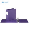 Davis Group 6pk 3" Premium Economy Round Ring Binders Purple: Hard Cover, 625 Sheet Capacity, 2 Pockets, D Rings - 2 of 4