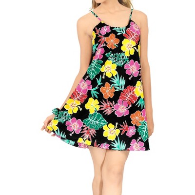 LA LEELA Women's Vacay Holiday Summer Beachwear Sleeveless Casual Honeymoon Lounge Beach Dress Slip Chemise