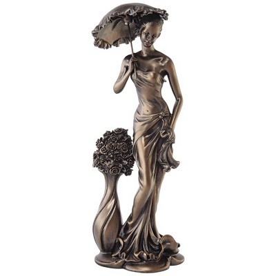 Dahlia Studios Springtime Promenade Bronze Finish 14 3/4" High Sculpture