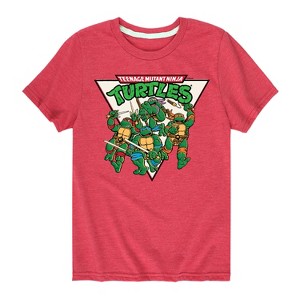 Boys' - Teenage Mutant Ninja Turtles - Turtle Squad Short Sleeve Graphic T-Shirt - 1 of 4