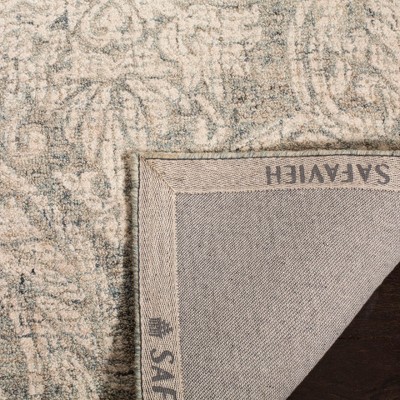 Gray Abstract Handmade Tufted Wool 9' x 12' Rug