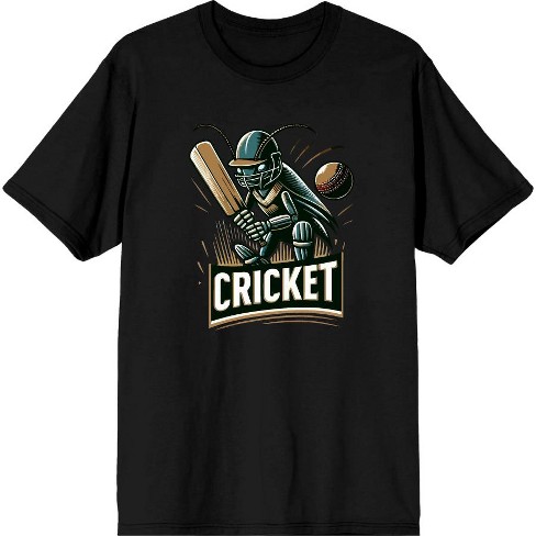 Cricket Sport Batsman Adult Crew Neck Short Sleeve Tee - image 1 of 2