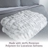 Lavish Home 60x80 Jacquard Faux Fur Blanket - 4 of 4