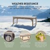 WestinTrends  Backless All-Weather Outdoor Bench for Patio Garden - 3 of 4