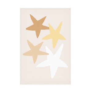Canvas Wall Art - Pictufy Studio  'Stars Yellow' Wall Art for Living Room, Bedroom, or Office Décor by Trademark Fine Art - 1 of 4